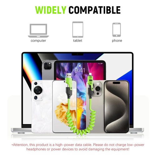 4 in 1 spring data cable